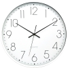 KOKO - Duży zegar ścienny - na ścianę - wiszący - biały - Ø 40,4 cm - KO-9201