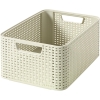 CURVER - Koszyk plastikowy STYLE M - Rattan - pojemnik - kremowy - 18 L