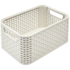 CURVER - Koszyk plastikowy STYLE S - Rattan - pojemnik - kremowy - 6 L