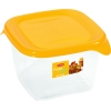 CURVER - Pojemnik na żywność Fresh&Go - kwadrat - żółty - 1,2 L