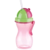 TESCOMA - Butelka ze słomką - Bidon dla dzieci - zielono-różowy - BAMBINI - 300 ml