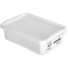 MOXOM - Pojemnik plastikowy + pokrywa - white.line - 39x29x11 cm - 8,5 L