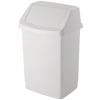 CURVER - Kosz na śmieci i odpady - uchylny - CLICK-IT - biały - 15 L