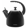 KLAUSBERG - Czajnik - na GAZ - INDUKCJA - tradycyjny emaliowany z gwizdkiem - czarny - 2,8 L - KB-7403