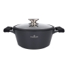 ZWIEGER - Garnek BLACK STONE z pokrywą - non-stick (nieprzywierająca) - 24 cm