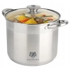 KARL HAUSMANN - Garnek wysoki ze stali nierdzewnej + pokrywka - SOLID - Stock Pot - Ø 22 cm x 19 cm - 7,2 L