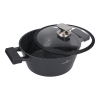 ZWIEGER - Garnek BLACK STONE z pokrywą - non-stick (nieprzywierająca) - 24 cm