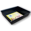 SNB - Blacha do pieczenia ciasta - fakturowane dno - non-stick - czarna - 28x23,5 cm