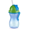 TESCOMA - Butelka ze słomką - Bidon dla dzieci - zielono-niebieska - BAMBINI - 300 ml
