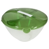 BRANQ - Miska sałatkowa Cykoria z pokrywą z uchwytem + sztućce - zielona - 5 L - 1604