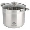 KARL HAUSMANN - Garnek wysoki ze stali nierdzewnej + pokrywka - SOLID - Stock Pot - Ø 22 cm x 19 cm - 7,2 L