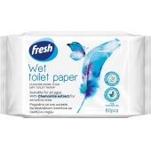 FRESH - Nawilżany papier toaletowy dla dzieci - chusteczki - 60 szt.