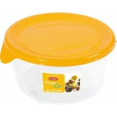 CURVER - Pojemnik na żywność Fresh&Go - okrągły - żółty - 0,5 L