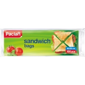 PACLAN - Woreczki śniadaniowe - Sandwich bags - przezroczyste - 18x28 cm - 100 szt.
