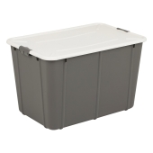 BranQ - Pojemnik pudełko + pokrywka - 60 L - VELUR - ciemnoszary - 7560