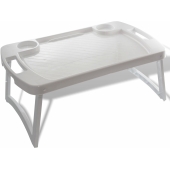 ARTGOS - Stolik śniadaniowy do łóżka - pod laptopa - taca - biały