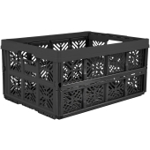 KEEEPER - Kosz składany - IDA - skrzynka - pojemnik - czarny - 32 L