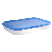 PLAST TEAM - Pojemnik do mrożenia żywności HELSINKI - 1,5 L - owal - niebieski