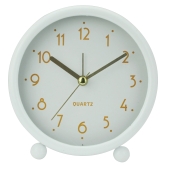KOKO - Zegar budzik - okrągły - biały - Ø 10,8 cm - KO-9300