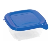 CURVER - Pojemnik na żywność Fresh&Go - kwadrat - niebieski - 0,45 L