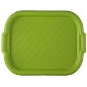 BENTOM - Taca kuchenna z uchwytami - prostokątna - zielona - 39x28 cm