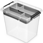 MOXOM - Pojemnik - Organizer z wyjmowanym wkładem + pokrywka - SimpleStore Insert - 20x15x16 cm - 3 L