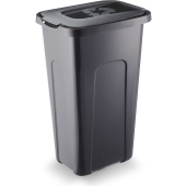 ARTGOS - Kosz na śmieci - SORTA - pojemnik do segregacji odpadów - czarny - na odpady zmieszane - 30 L