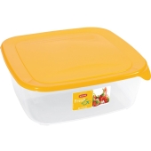 CURVER - Pojemnik na żywność Fresh&Go - kwadrat - żółty - 2,9 L