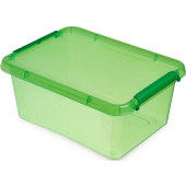 MOXOM - Pojemnik plastikowy + pokrywa - pudełko - organizer - zielony - 39x29x16,5 cm - 12,5 L