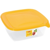 CURVER - Pojemnik na żywność Fresh&Go - kwadrat - żółty -  0,25 L