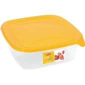 CURVER - Pojemnik na żywność Fresh&Go - kwadrat - żółty - 1,7 L