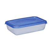 PLAST TEAM - Pojemnik do żywności POLAR - prostokątny - niebieski - do zamrażarki i lodówki - 0,46 L