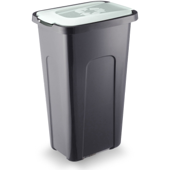 ARTGOS - Kosz na śmieci - SORTA - pojemnik do segregacji odpadów - zielony - na szkło - 30 L