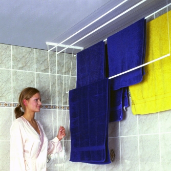 TURPOL - Suszarka łazienkowa sufitowa na pranie - na ubranie - 5 x 150 cm