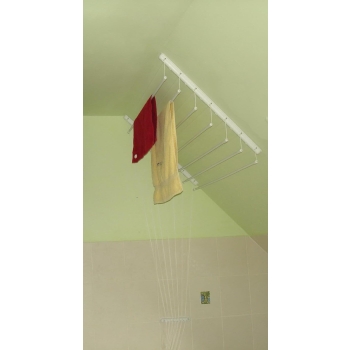 TURPOL - Suszarka łazienkowa sufitowa na pranie - na ubranie - 7 x 180 cm