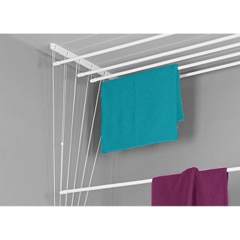 TURPOL - Suszarka łazienkowa sufitowa na pranie - na ubranie - 6 x 180 cm