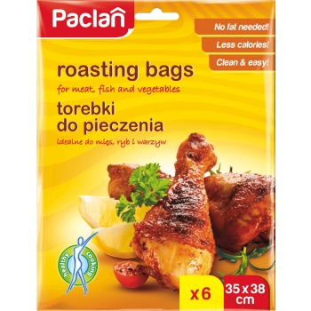 PACLAN - Torebki do pieczenia z klipsem - 35x38 cm - 6 szt.