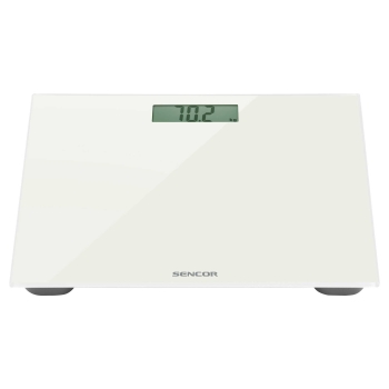 SENCOR - Waga łazienkowa - do 150 kg (dokładność 100 g) - szklana powierzchnia - SBS 2301WH