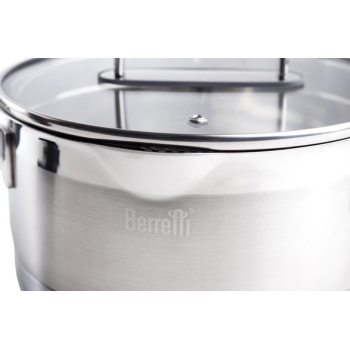 BERRETTI - Garnek nierdzewny MISTRAL + pokrywa - 18 cm - 2,2 L - BR-7313