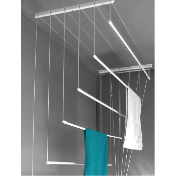 TURPOL - Suszarka łazienkowa sufitowa na pranie - na ubranie - 6 x 140 cm