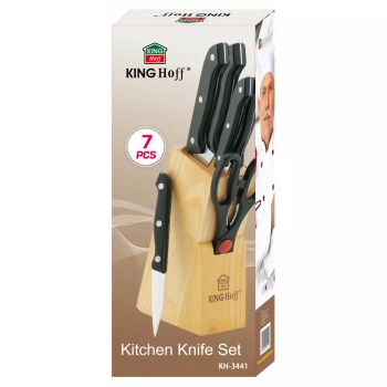 KINGHOFF - Noże w bloku - 6x nóż + blok - KH-3441