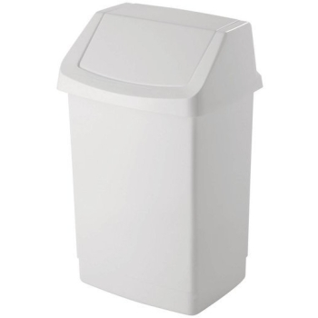 CURVER - Kosz na śmieci i odpady - uchylny - CLICK-IT - biały - 15 L