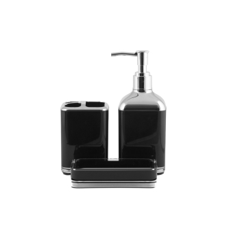 BERRETTI - Zestaw łazienkowy 5 elementów - kosz, szczotka WC, dozownik mydła - BR-7825