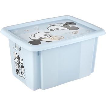 KEEEPER - Pojemnik na zabawki + pokrywa - Myszka Miki (Mickey Mouse) - 38x28,5x20,5 cm - 15 L