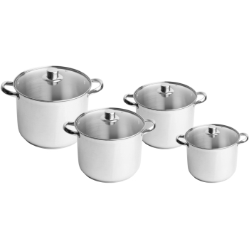 KOKO - Garnek wysoki + pokrywka - Stock Pot - stal nierdzewna - INDUKCJA - Ø 30 cm - 16 L