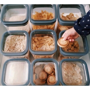 CURVER - Pojemnik na żywność - DRY CUBE - artykuły sypkie - 0,8 L