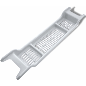 ARTGOS - Półka na wannę - plastikowa - biała - uniwersalny rozmiar - 59 cm