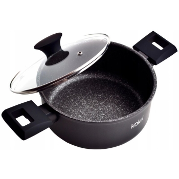 KOKO - Garnek aluminiowy SILVER MOON - non stick - indukcja - 24 cm - 4,5 L