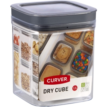 CURVER - Pojemnik na żywność - DRY CUBE - artykuły sypkie - 1,3 L