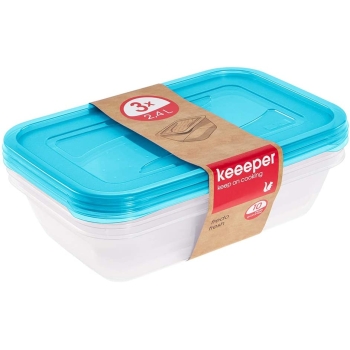 KEEEPER - 3x pojemnik na żywność - Fredo Fresh - 3x 2,4 L